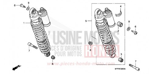KISSEN, HINTEN CB1300SA8 de 2008